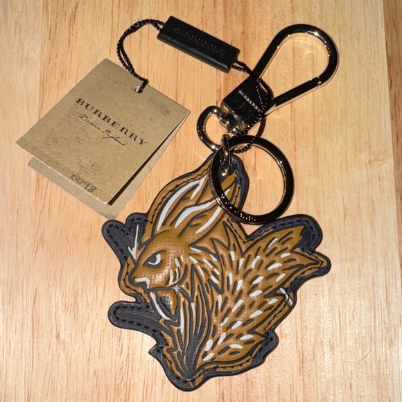 Burberry Tan and Black deer key Holder purse bag charm - Picture 1 of 5